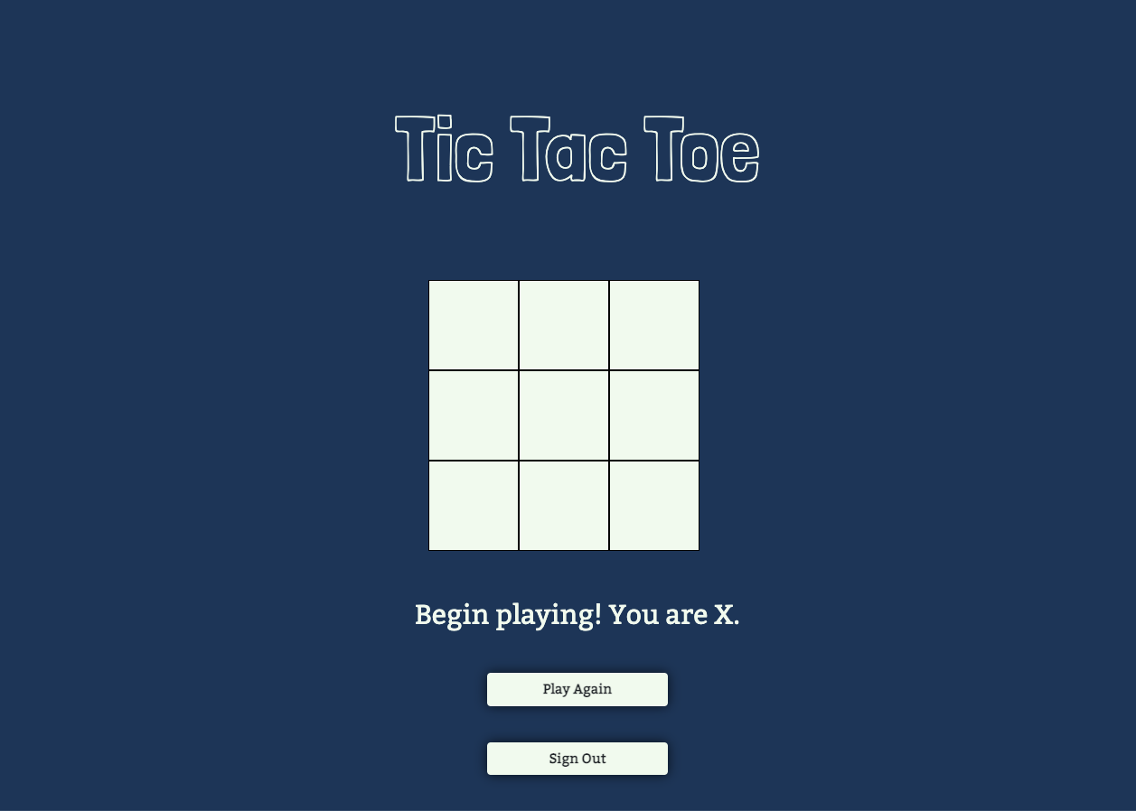 tic tac toe game